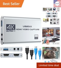 Portable 4K HDMI Video Capture Device for Seamless Streaming  Recording