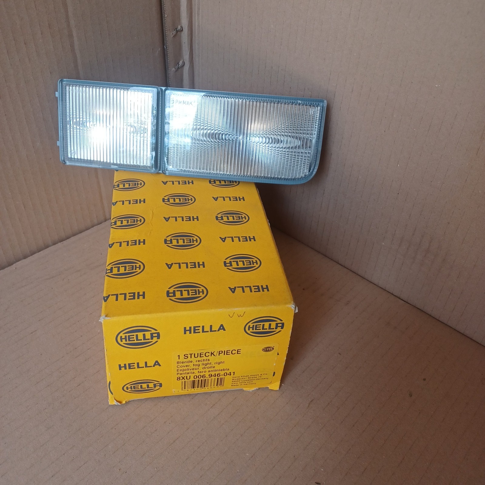 Cache feu anti-brouillard droit Hella pour VW Passat B3 B4 pièce d'origine neuve