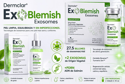 Dermclar Exosomes Blemish Serum Niacinamide Salicylic Acid 30ml /box 2 ampolles