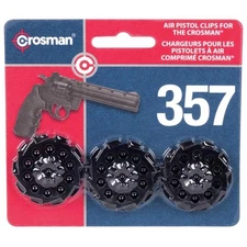 Crosman 407T Replacement 10-Round Rotary Magazine Spare Air Pistol Clips 3-Count