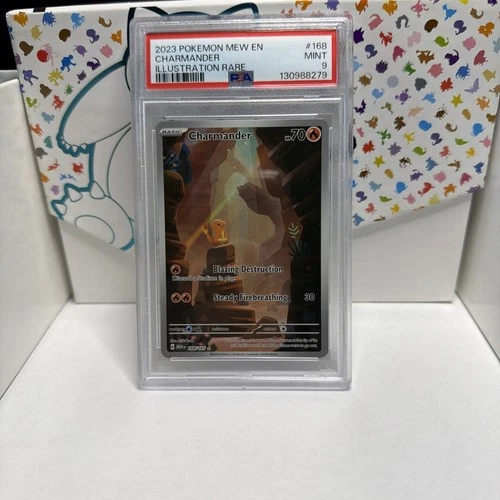 Pokémon Charmander 168/165 SV151 Illustration Rare Holo PSA 9 Graded