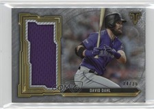 2020 Topps Triple Threads Single Jumbo Relics /36 David Dahl #SJR-DDA 6o3
