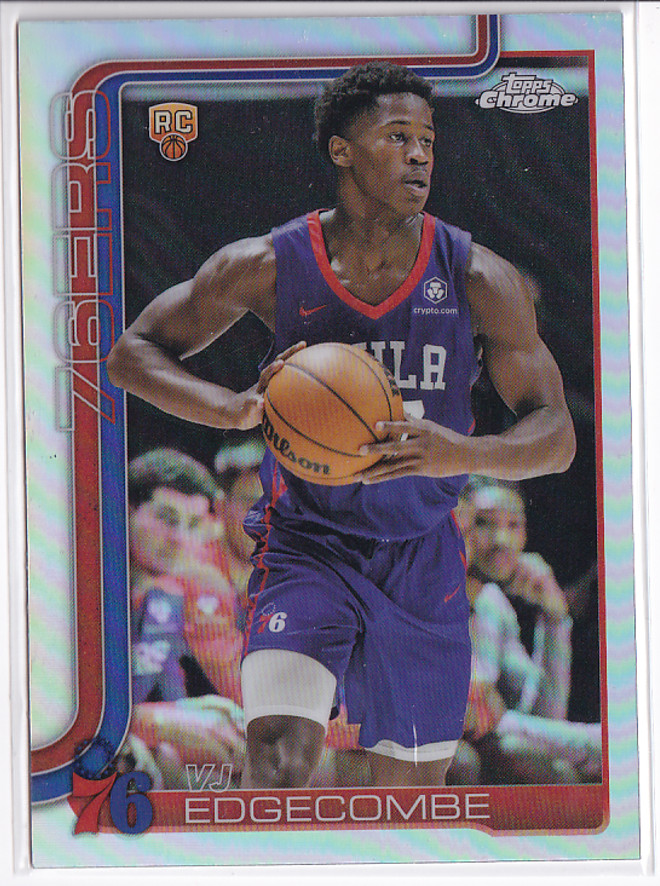 2025-26 Topps Chrome Refractor #253 VJ Edgecombe RC