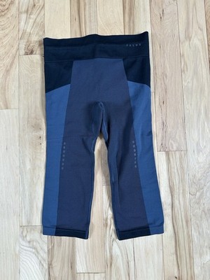Falke Ergonomic Sport System Black Athletic Leggings Shorts Size Small NWT
