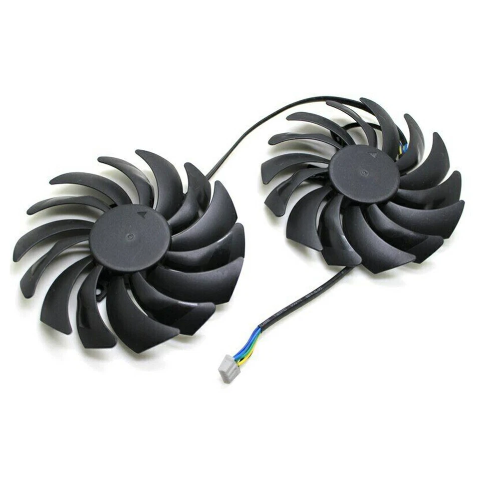 2 Pieces New PC 4-Pin Graphics Card Fan 4 Lines 25dBA for MSI GTX1080Ti 1060 - Image 4 of 4