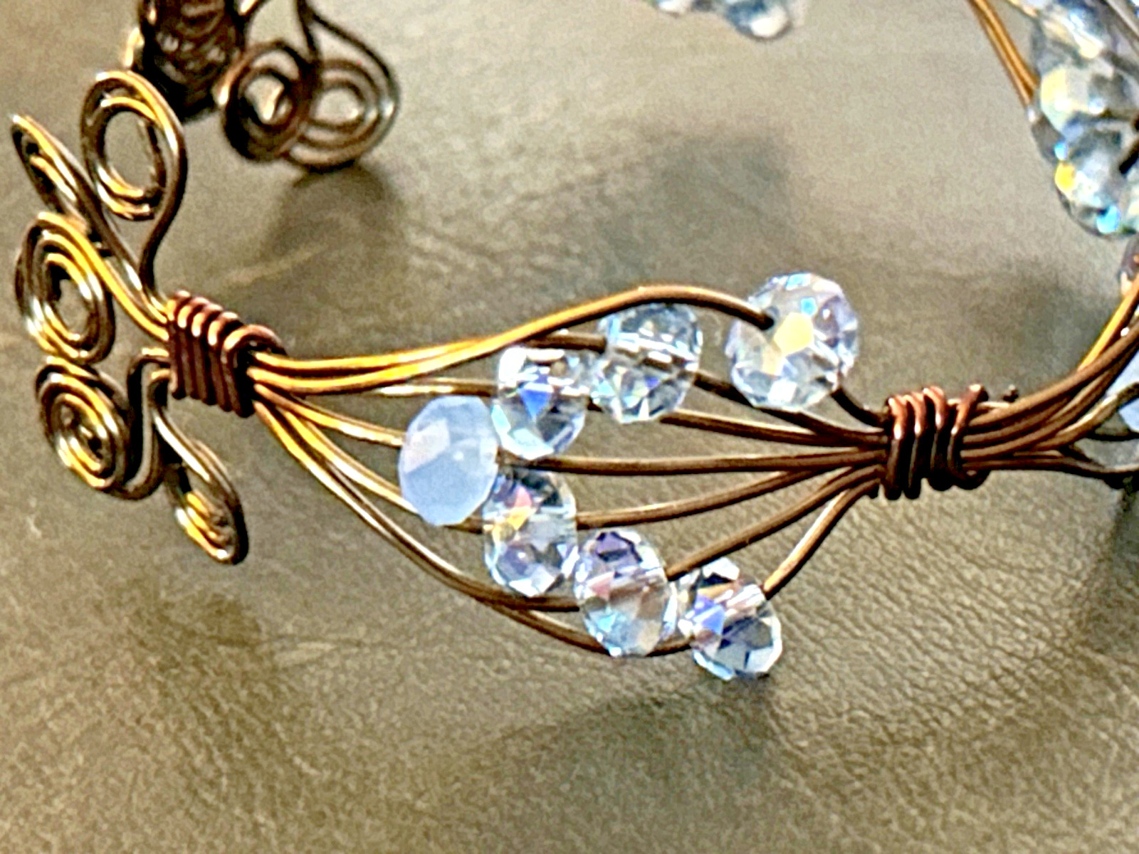 Handmade Copper Wire Adjustable Delicate Cuff Bra… - image 10