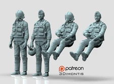 3d Model STL Format Digital ''PILOT Robin Olds   United States Air Force "