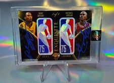 MVP Cards Legendary Logos Michael Jordan Kobe Bryant Dual Auto NBA Logo Patch