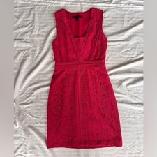 🌸 Forever New HOT HOT HOT Pink Lace Cocktail Dress | Size US 4 (AU 8) 🌸