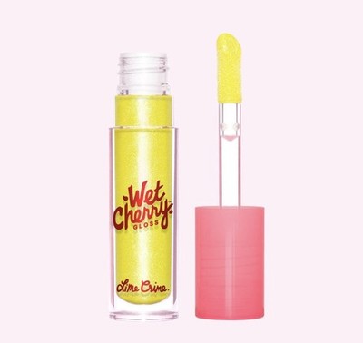 Lime Crime Wet Cherry Gloss - Fluorescent Cherry New Boxed Yellow Shimmer Rare