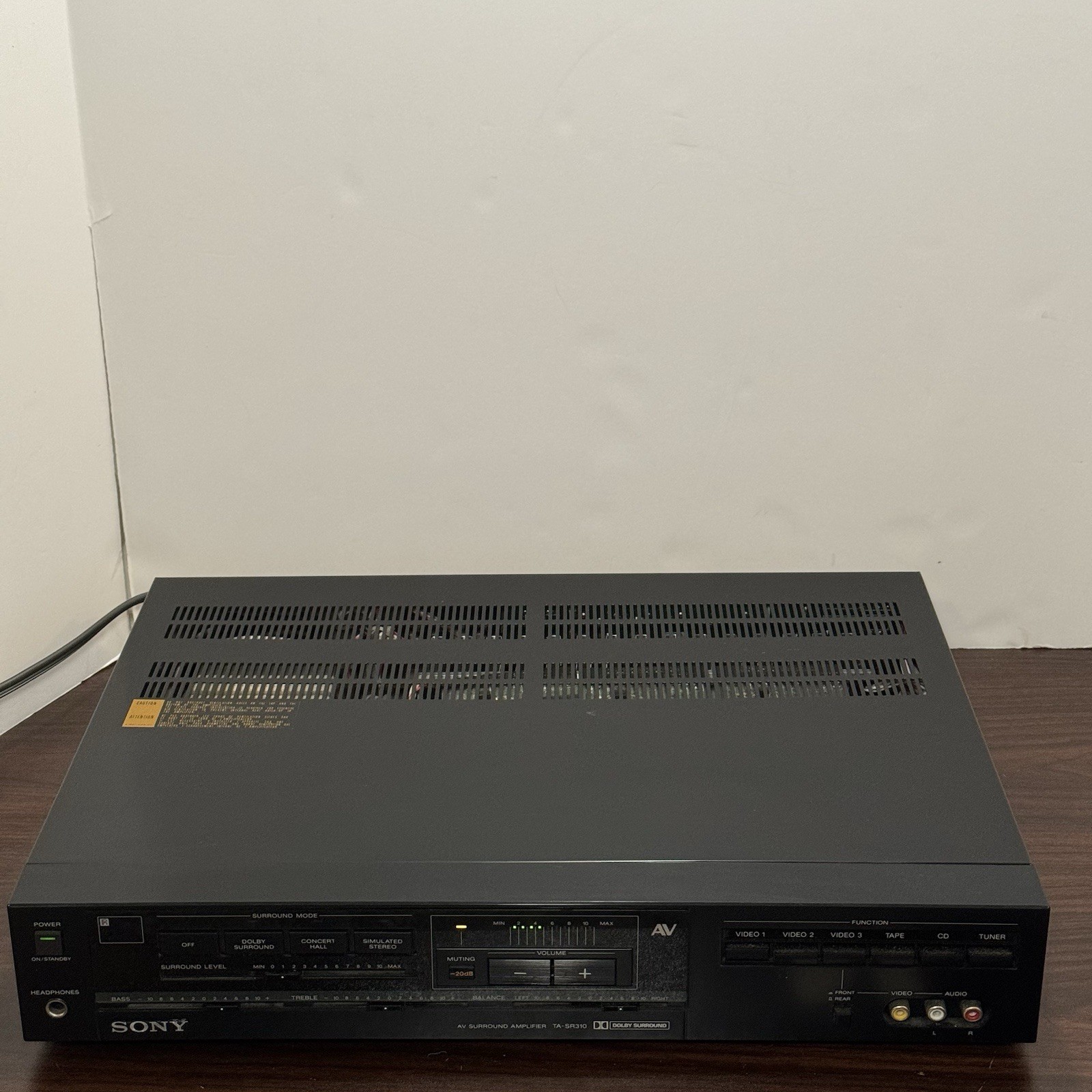 Vintage Sony AV Surround Amplifier TA-SR310 With Remote - Tested / Working