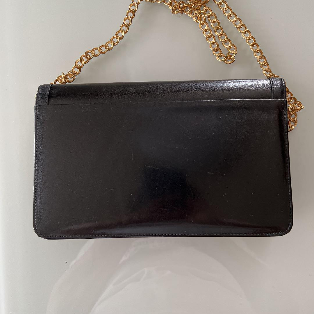 GIVENCHY 4G Chain bag Shoulder Bag Chain Strap Black Leather