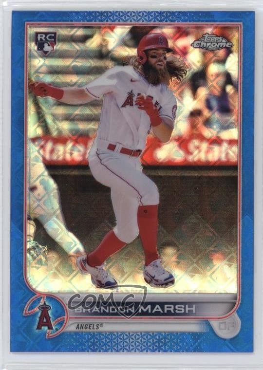 2022 Topps Chrome Logofractor Edition Blue Refractor /150 Brandon Marsh #25 08vx