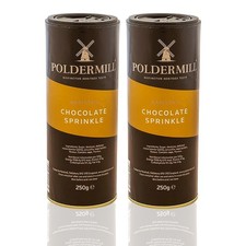 Poldermill 2‑Pack Chocolate Sprinkler Shaker – 2 × 250 g Barista‑Grade
