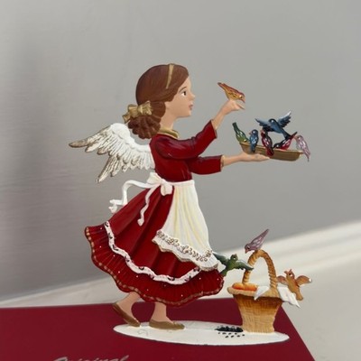 WILHELM SCHWEIZER Pewter ''Angel Feeding the Flock'' Figurine ~ AC21 ~ New in Box