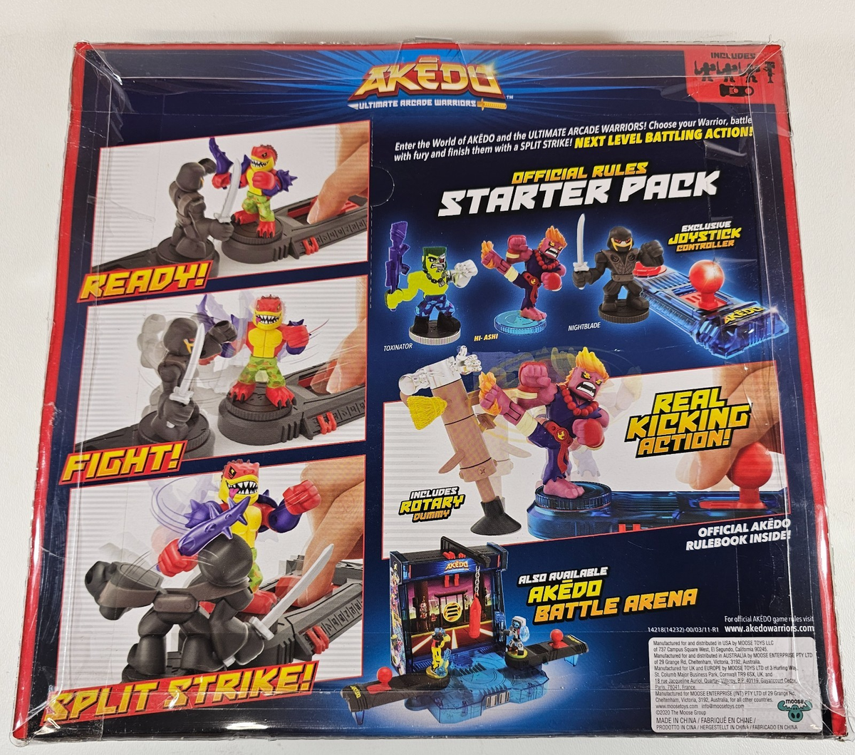 Akedo Ultimate Arcade Warriors Official Rules Starter Pack Mini