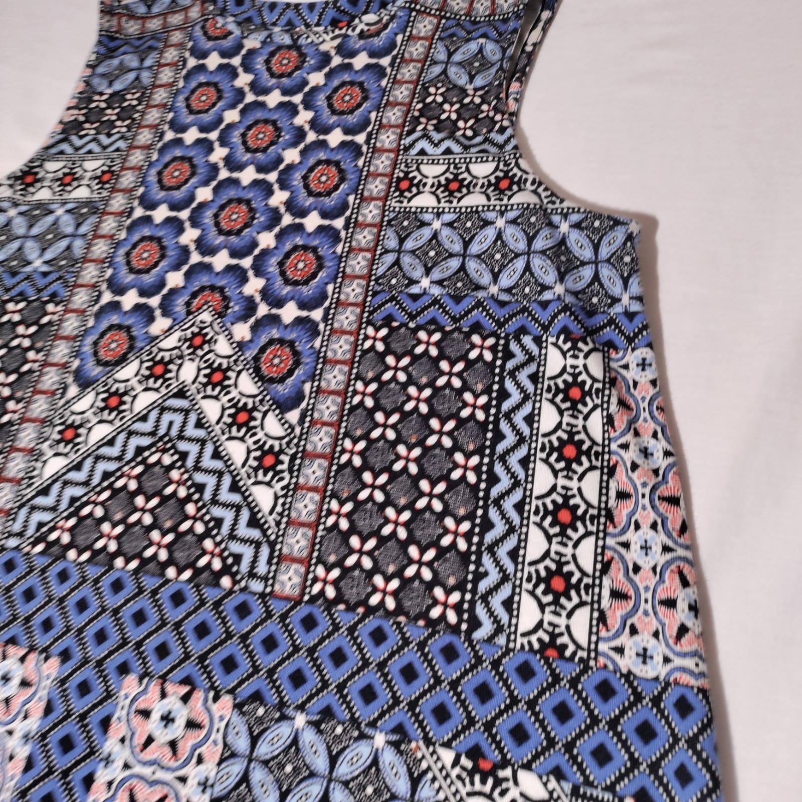 J. Jill Patchwork Blue White Black Patchwork Patt… - image 6