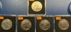 5 - 1944 Uncirculated Walking Liberty Half Dollar. Lot Of 5 Coins