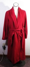L.L. BEAN Rose Mauve Long Fleece Robe Women's Size S Petite