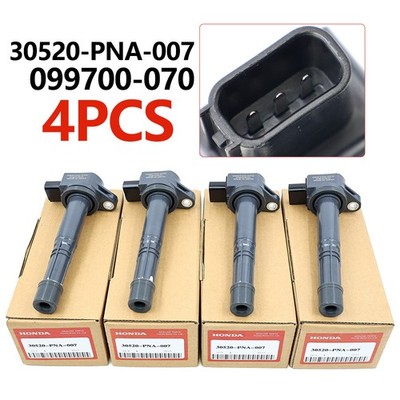 4 PACK OEM Ignition Coils Genuine for 02-06 Honda 2.4L C1382 UF311 30520-PNA-007