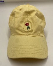 Disney Parks Adult Beauty and the Beast Rose Hat Tale as Old as Time Yellow Read