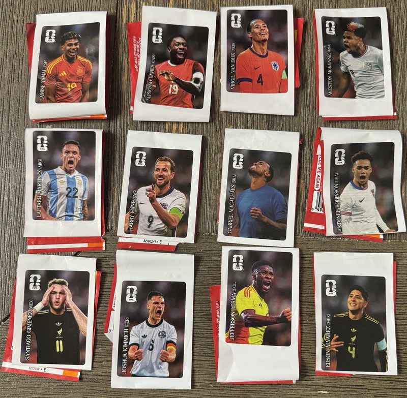 Coca Cola Panini 2026 FIFA World Cup Stickers - Complete Set - Yamal Kane Davies