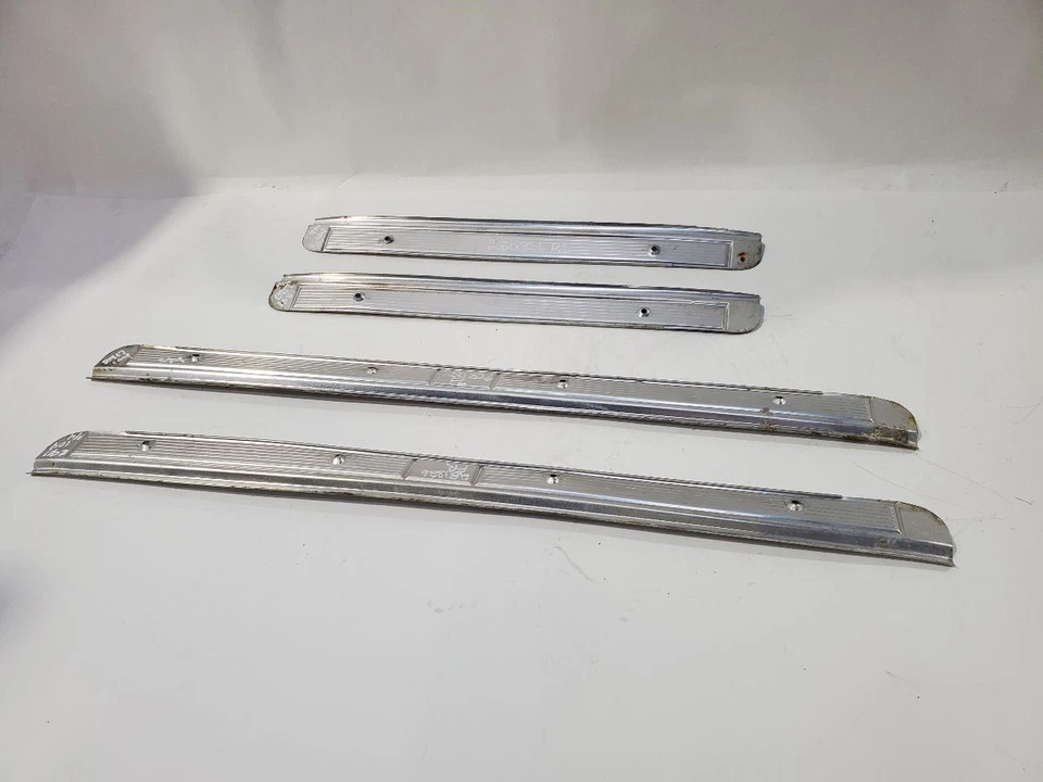 1984 Cadillac Fleetwood OEM Set Of 4 Door Sill Plates - Image 3 of 4