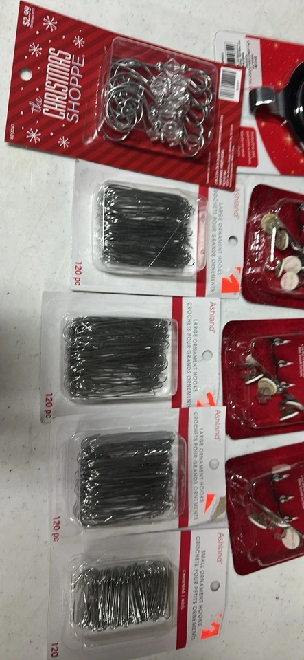 Christmas Magnetic Hangers 6 Ps Light Clips 3 Boxes Ornaments Hooks 4 Boxes New - Image 2 of 4