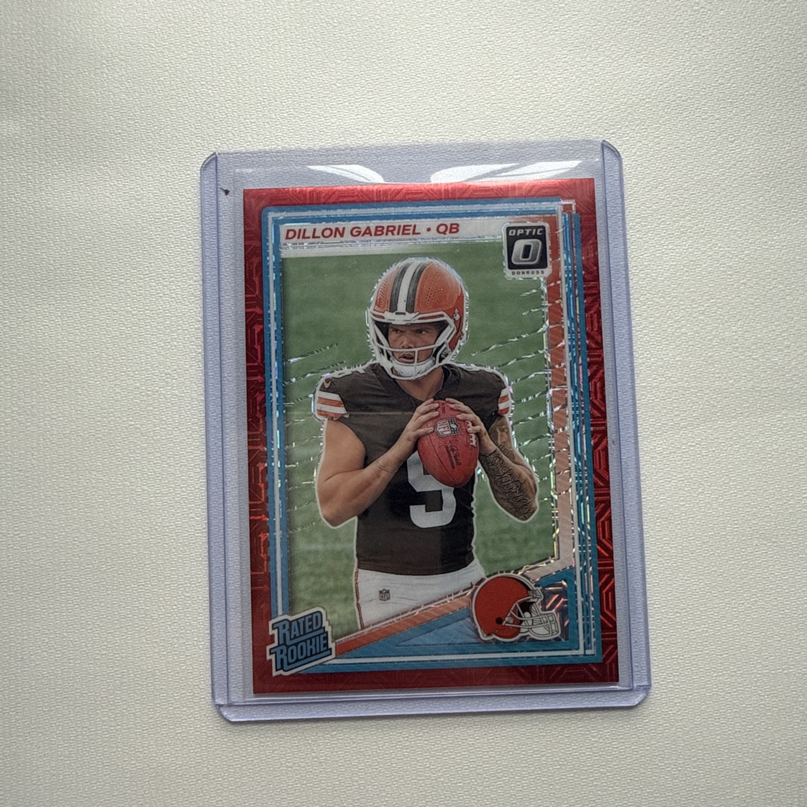 2025 Donruss Optic - Dillon Gabriel #263 - Rated Rookie Red Mojo - Browns SP