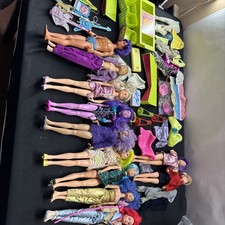 Lotto/collezione bambole vintage Hasbro Jem & the Holograms con accessori