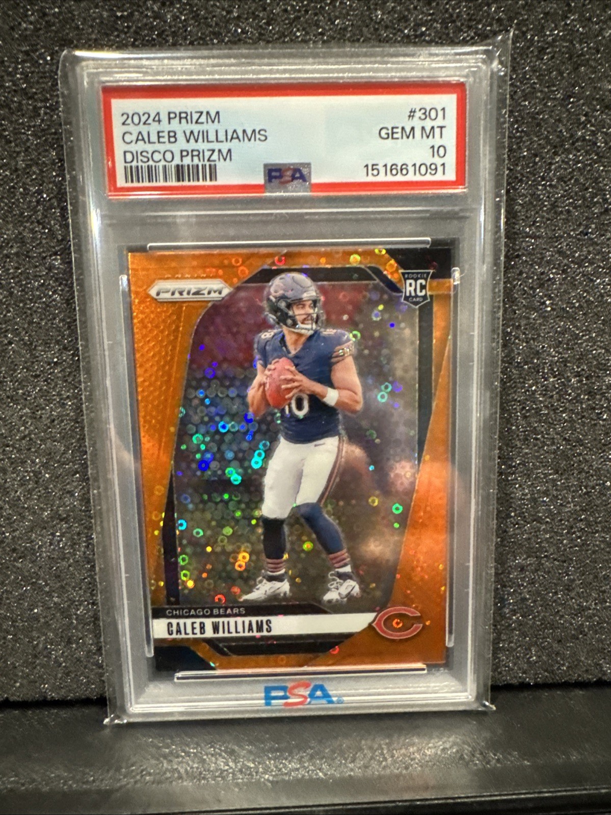Caleb Williams Panini Prizm #301 Disco Prizm