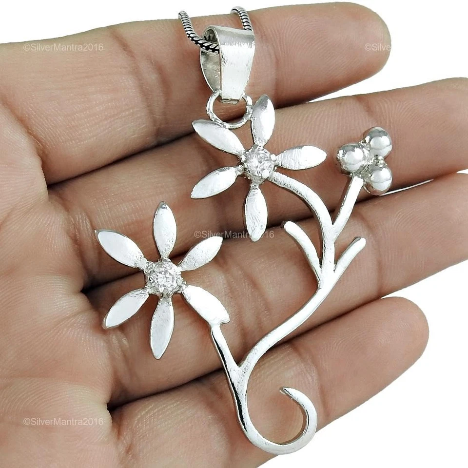 Zircone Cubico Gemma Argento Massiccio Dicembre Sorella Amico Regalo Pendente - Immagine 3 di 4