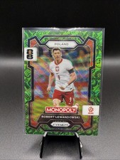 2026 Panini Prizm Monopoly FIFA World Cup Robert Lewandoski Green Boardwalk Icon