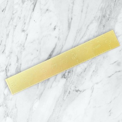 TheCoffeeMonsterzCo TCMC | Gold Metal Ruler