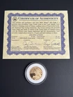 GOLD COIN 2020 1/2 oz .24 fine $25 Peace Liberty – With COA