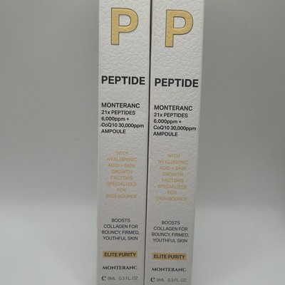 Monteranc Ampoule Elite Purity Resurfaces Tightens peptide 0.3oz exp: 11/27