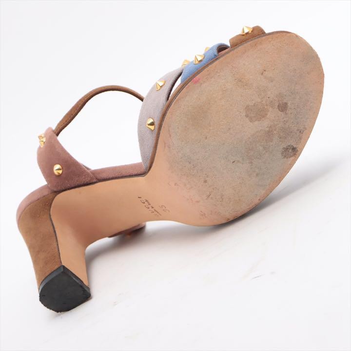 Gucci Mules Sandals Multicolor Suede Studded Size 35 US About5 For Women thumbnail 18