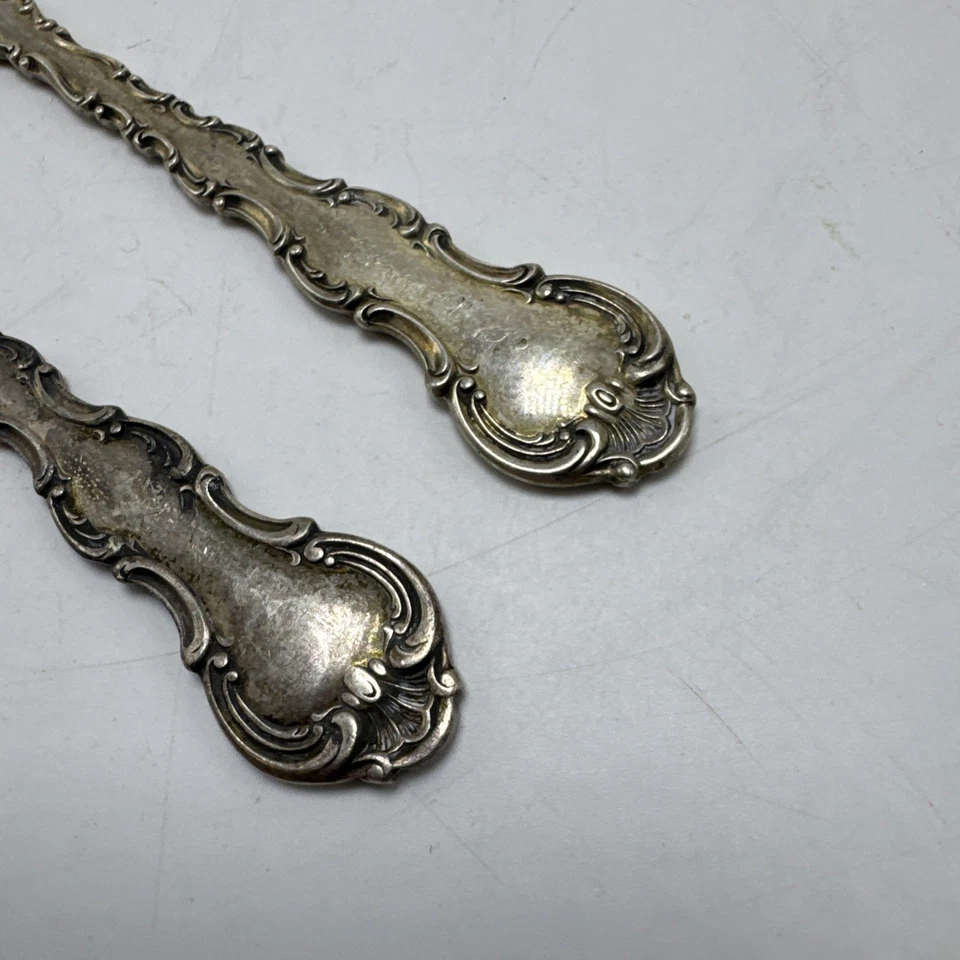 Juego de 2 esparcidores de mantequilla con mango plano Gorham Strasbourg Sterling de 6" Foto 4 de 4