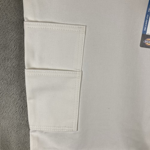Dickies Utility Pants Mens 38X32 White Multiple Tool Relaxed Fit Carpenter Paint - Picture 7 of 18