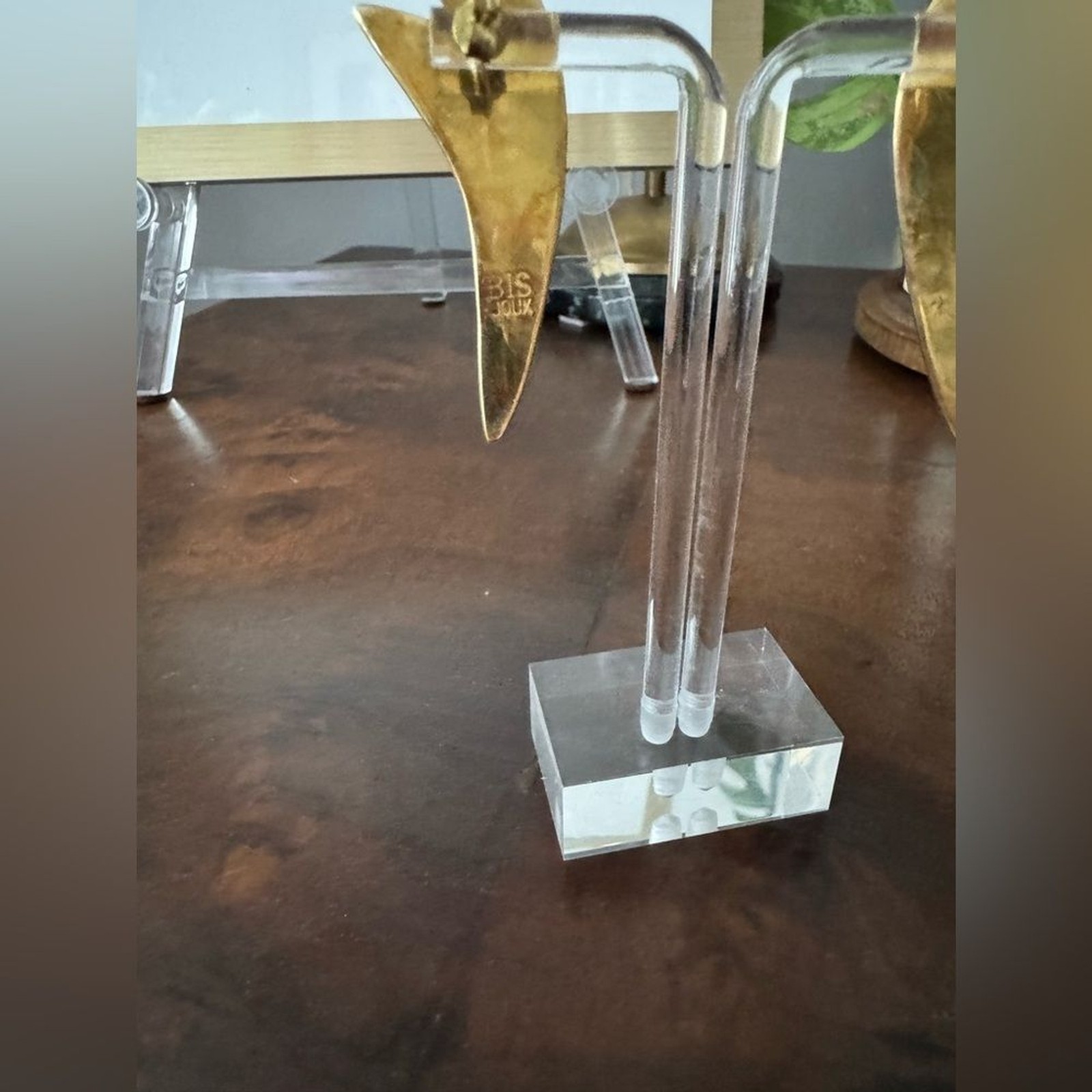 Bisjoux solid brass spark stud statement earrings - image 8