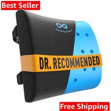 Lumbar Support Pillow for Office Chair - Memory Foam Back Cushion for Car Sea...