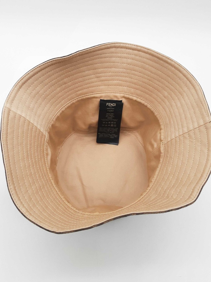 Fendi Zucca Coated Canvas Bucket Hat Size L Eb1225wrxde | eBay