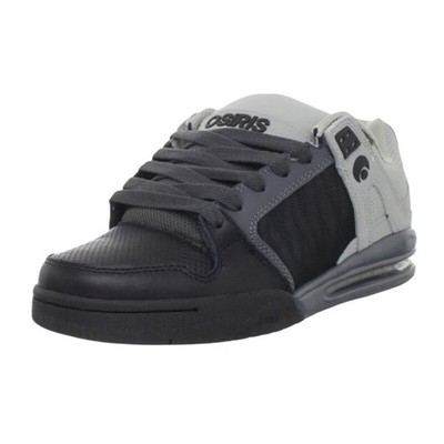 Osiris Mens Pixel Skate Sneakers US 10 EU 43 Grey Black Leather Team NIB