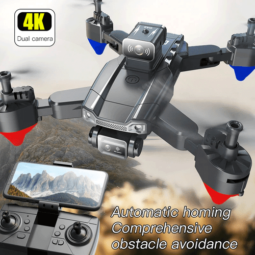 Drone For Camera RC Drone With 4K HD Dual Camera WiFi FPV Foldable