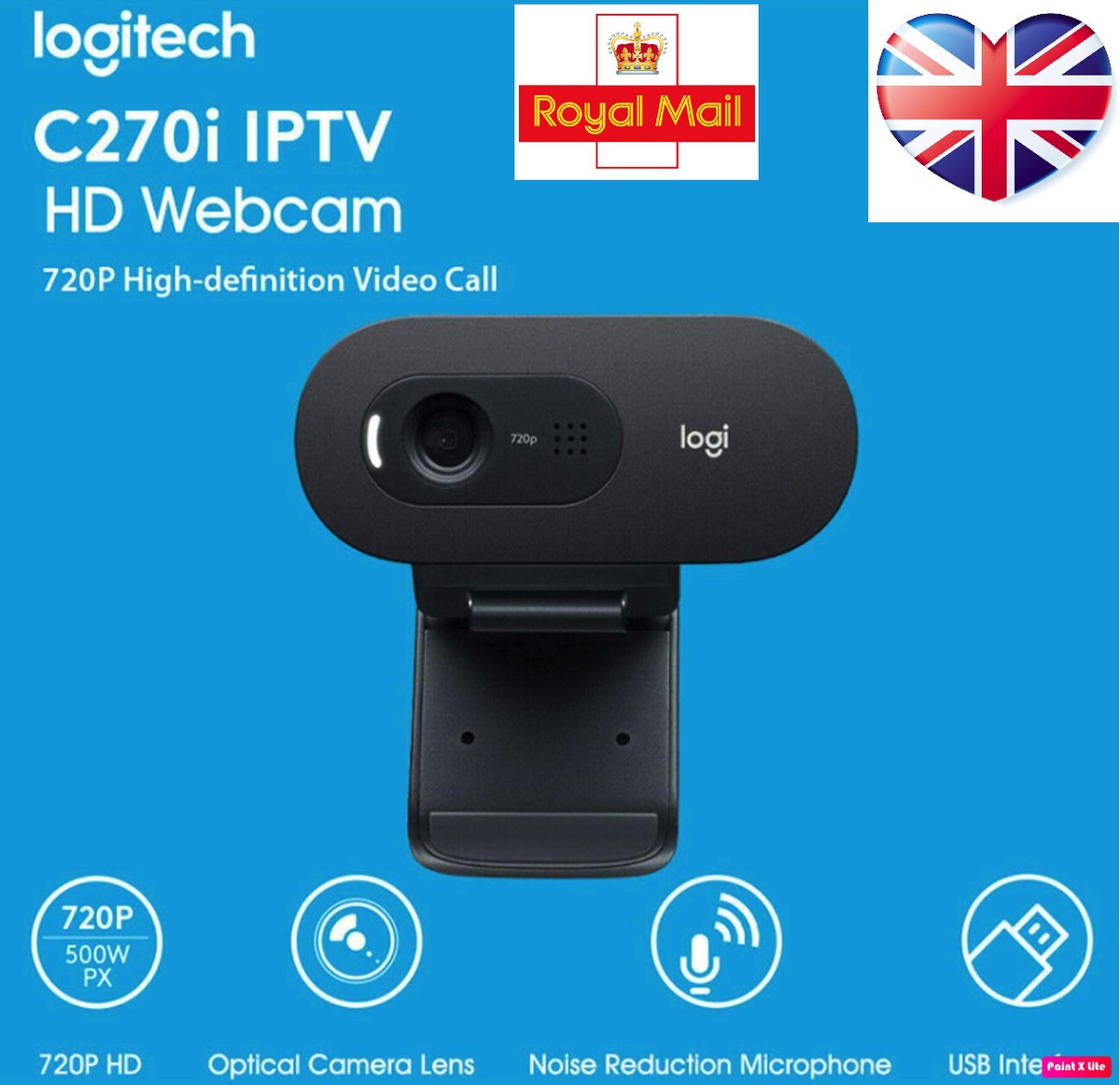 Logitech C270i IPTV HD Webcam 720p 30fps PC/MAC UK STOCK UK
