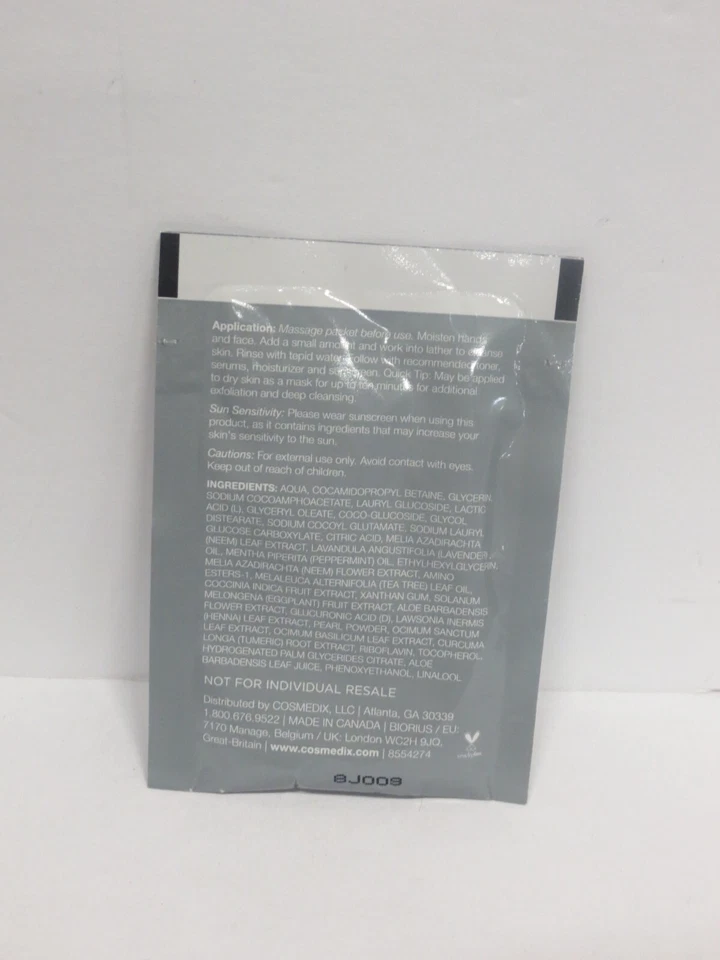 COSMEDIX PURITY CLEAN EXFOLIATING CLEANSER 0.1 OZ (LOT OF 4) - Image 4 of 4