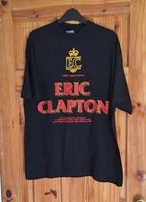 * ERIC CLAPTON ~ ALBERT HALL 100th APPEARANCE 1994 * BLACK T-SHIRT TOP * Sz L
