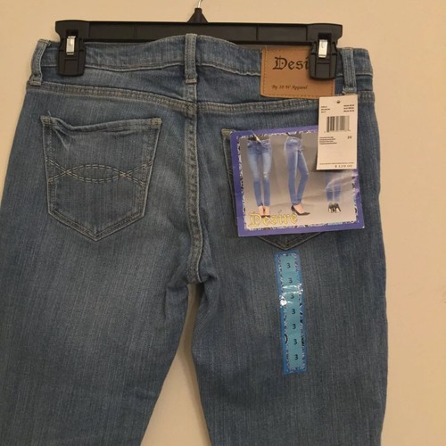 Desire Skinny Jeans Women's 25 Blue Denim Straight Leg Mid Rise Casual Outdoor - Picture 8 of 9