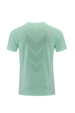 Men's Short Sleeve Running Fitness T-shirt Quick Dry Reflective Sport Top