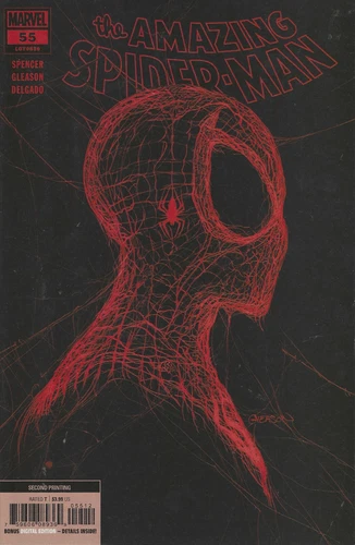Amazing Spider-Man #55 2nd print Patrick Gleason cover Red Head Web Variant NM
